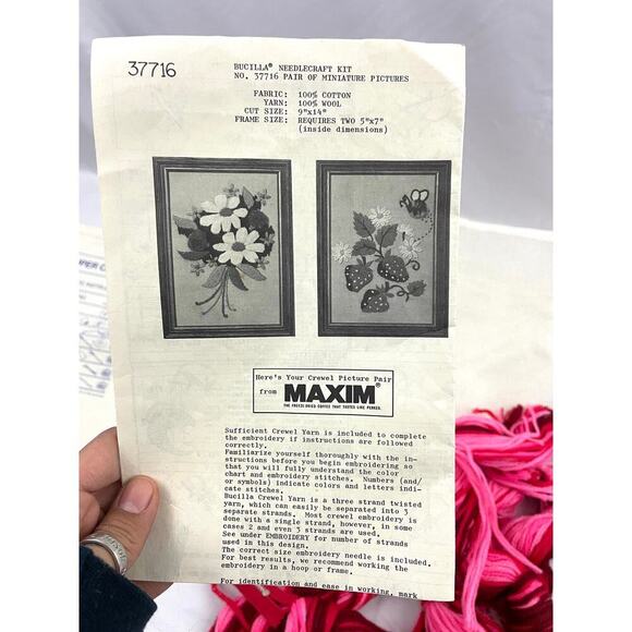 VTG Bulk Lot Needlepoint Craft DIY Supplies Thread Floss Piping - Picture 12 of 16